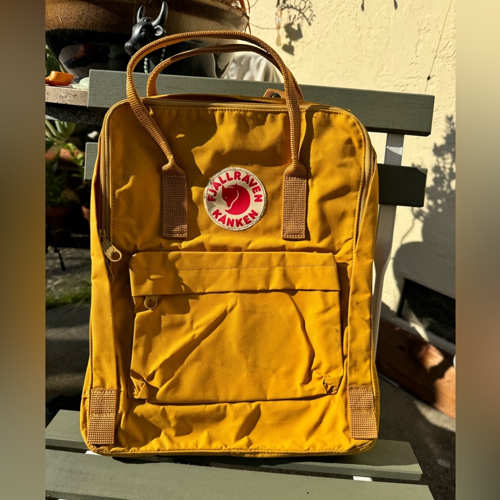 Fjallraven Kanken Mustard Yellow Backpack